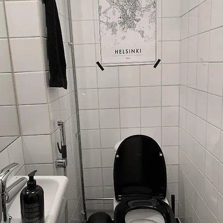Rustic Black And White Apartment Helsinki